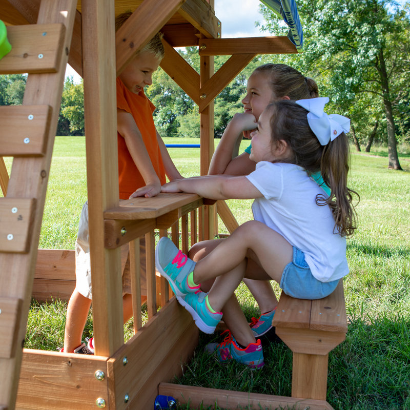 Backyard Discovery Beach Front Wooden Swing Set & Reviews Wayfair
